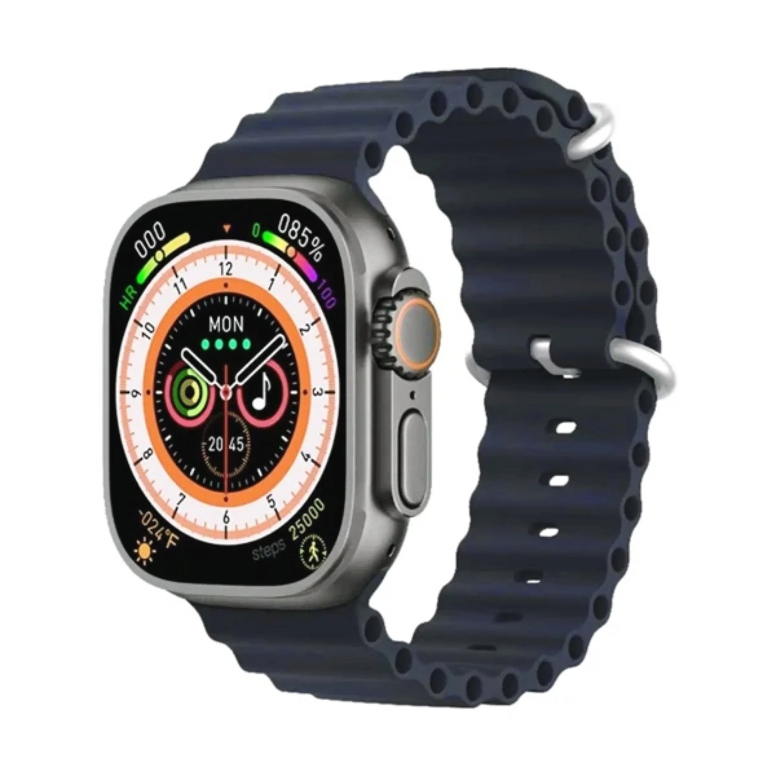 ساعت هوشمند مدل WS-67 ULTRA 2با قابلیت صفحه نمایش رنگی و لمسی، کنترل موسیقی، کنترل سطح اکسیژن خون، مکالمه با بلوتوث، پشتیبانی از زبان فارسی و امکان تغییر تم ساعت و بند سلیکونی