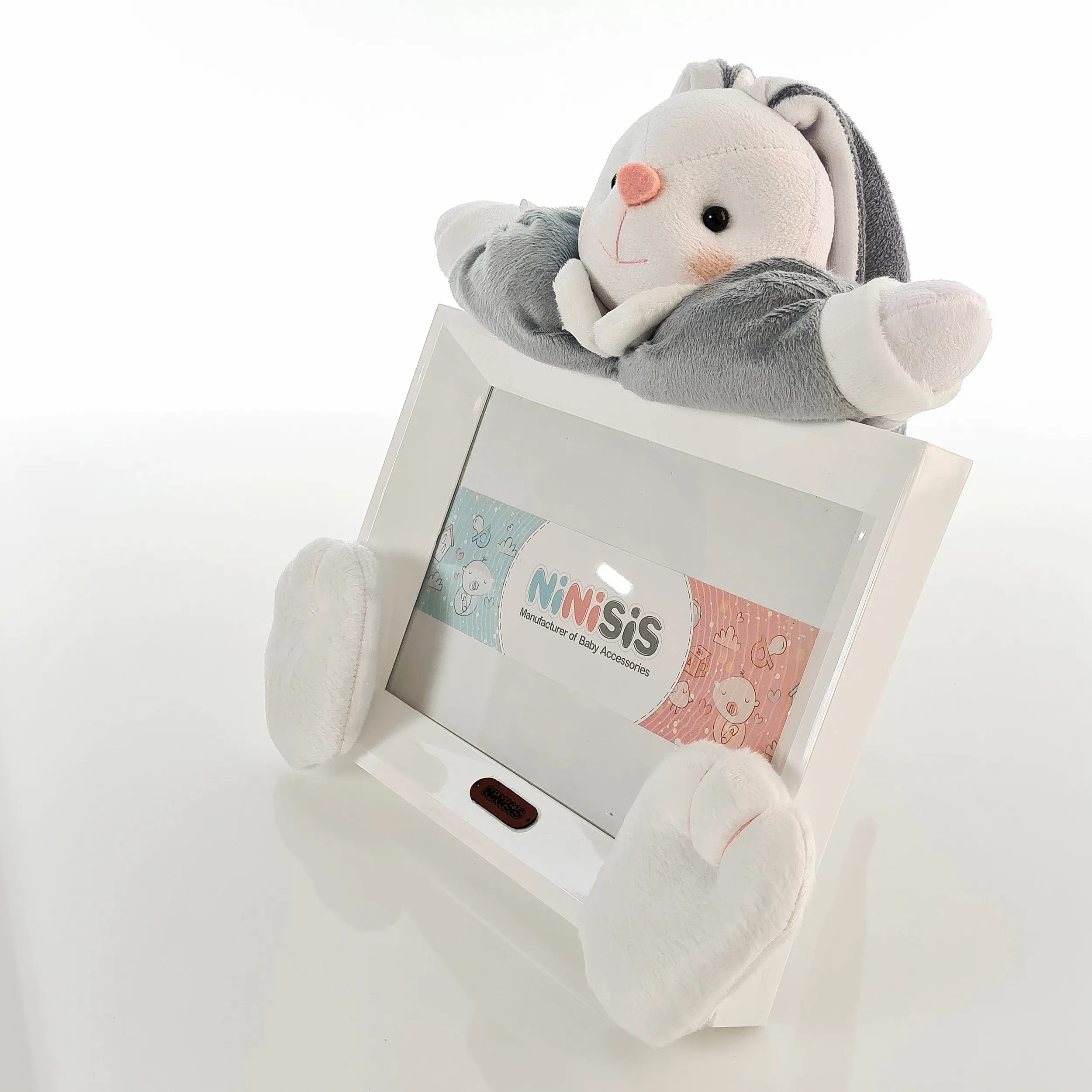 قاب عکس کودک نی نی سیس مدل خرگوش رابیت کد 13x18 Gry