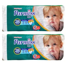 پوشک بچه پرمیس مدل A10 سایز 5 دو بسته 28 عددی