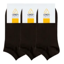 جوراب مردانه آریان نخ باف مدل 5122 بسته ساده 3عددی