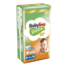 پوشک بچه ضد حساسیت بیبی لینو مدل Value Pack سایز +4 بسته 46 عددی