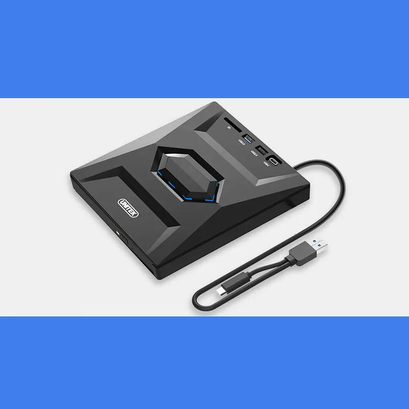 درایو DVD/RW اکسترنال هاب مدل B21-Y 5 IN 1 TYPE-C/USB 3