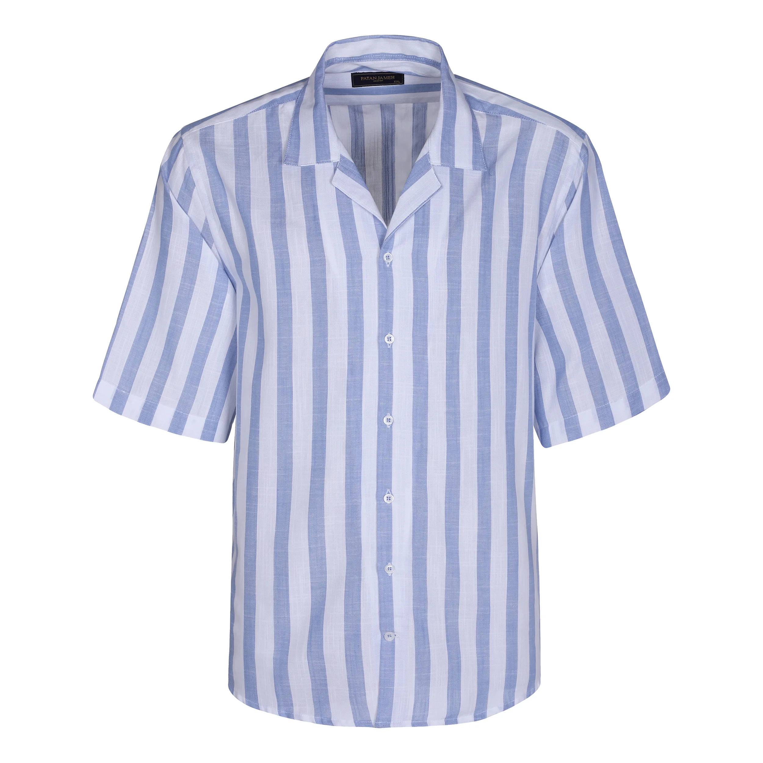 پیراهن آستین کوتاه یقه برگردان مردانه پاتن جامه مدل 04MC8028