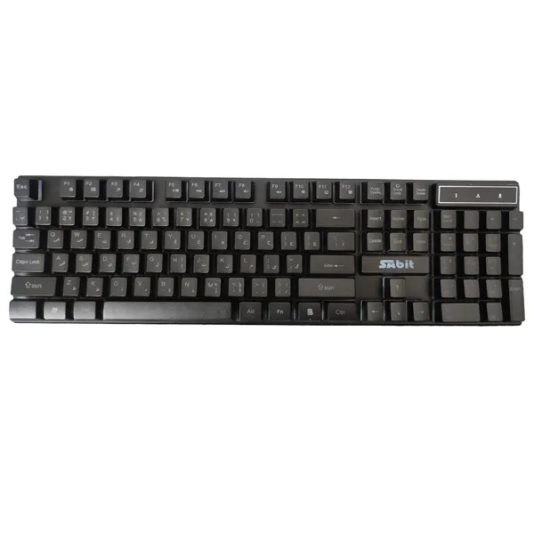 کیبورد گیمینگ سابیت مدل GK-5200، سوییچ ممبران، Full-Size، نورپردازی LED RGB