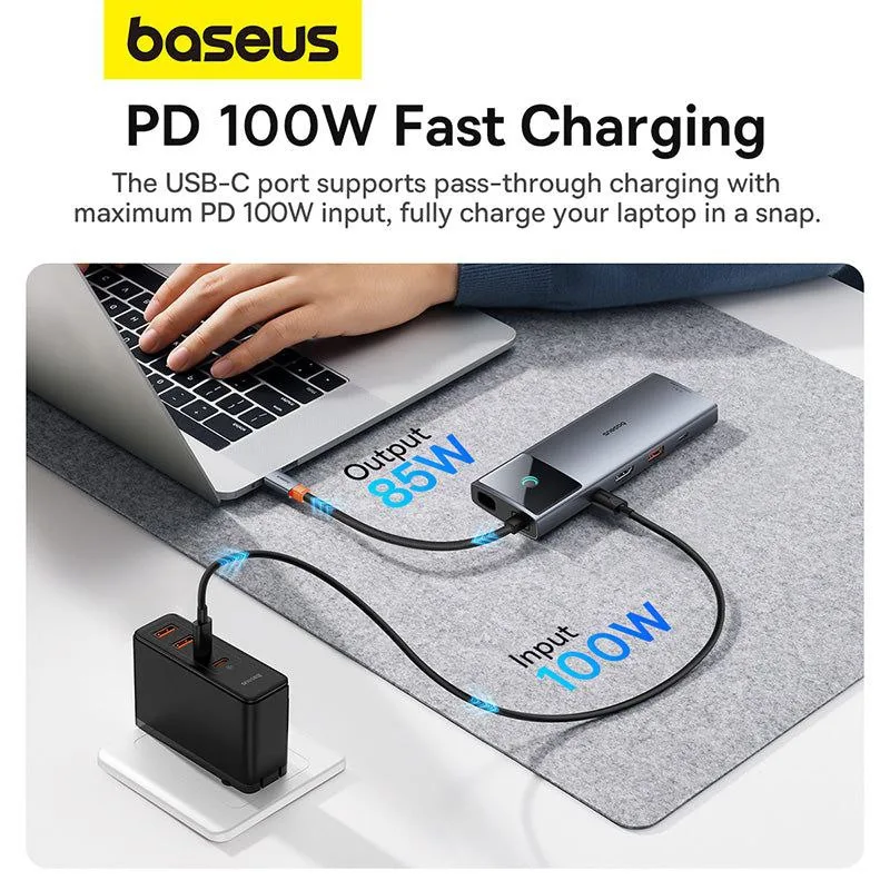 هاب 10 پورت USB-C بیسوس مدل BS-OH084