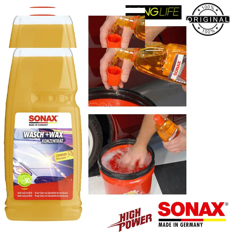 شامپو واکس براق کننده خودرو سوناکس مدل چند منظوره حجم 1000 میلی‌ لیتر