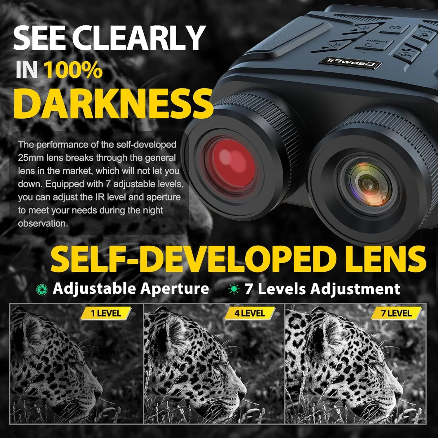 دوربین دوچشمی جیوفی مدل m45 pro