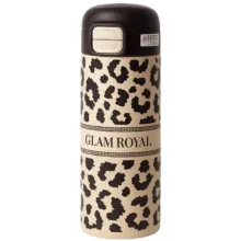 تراول ماگ مدل دوحالته طرح پلنگی گنجایش 0.5 لیتر