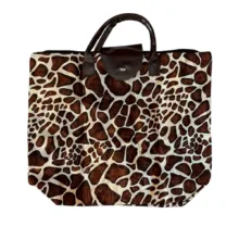 ساک سفری مدل تاشو طرح پلنگی کد 65647