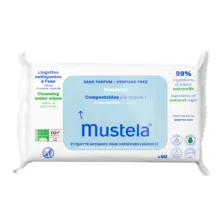 دستمال مرطوب کودک موستلا مدل 99% water مجموعه 60 عددی