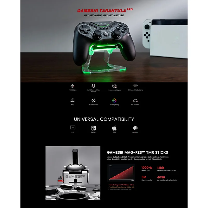 دسته بازی گیمسر مدل Tarantula Pro (T3 Pro)