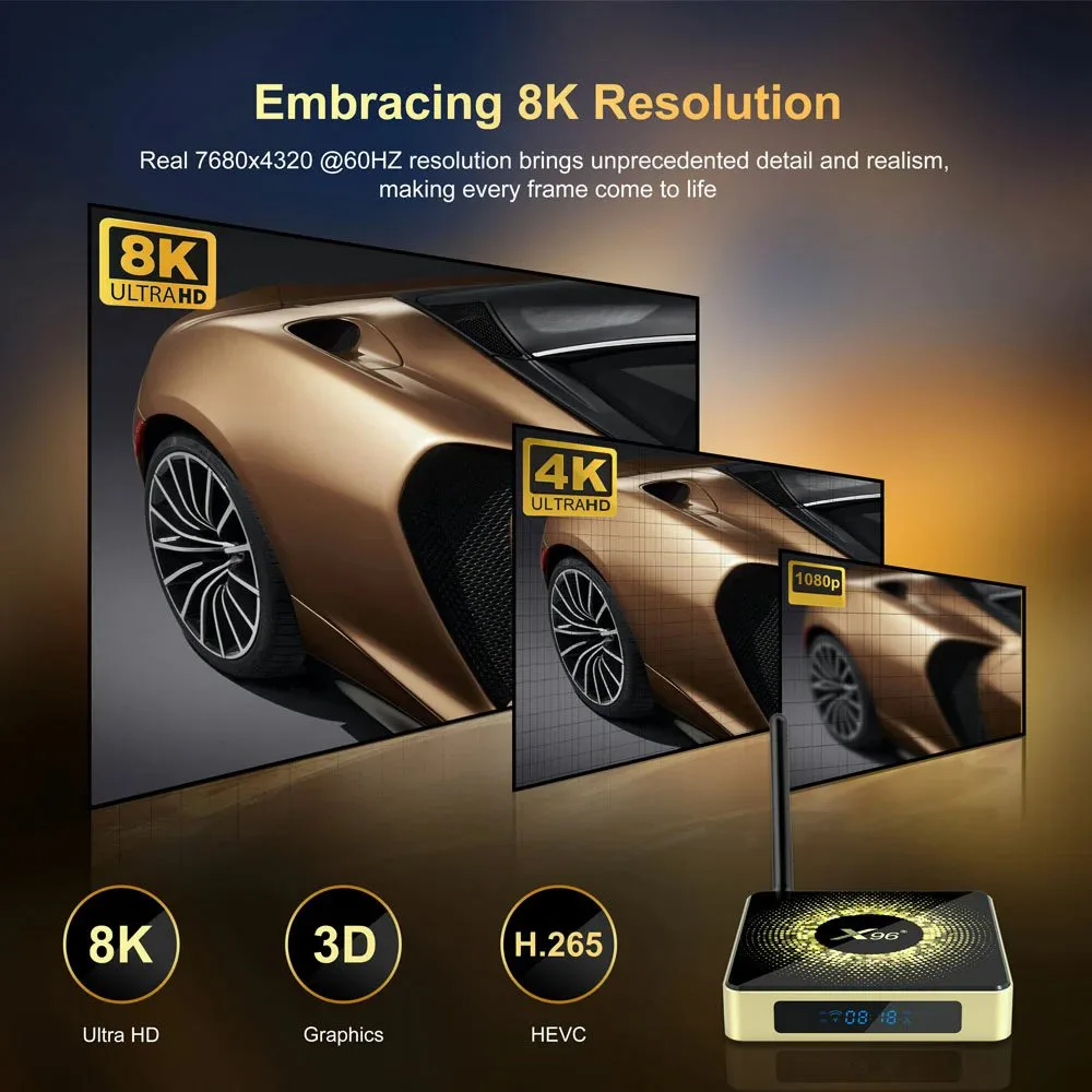اندروید باکس ايكس96 مدل X96 X10 8/64GB