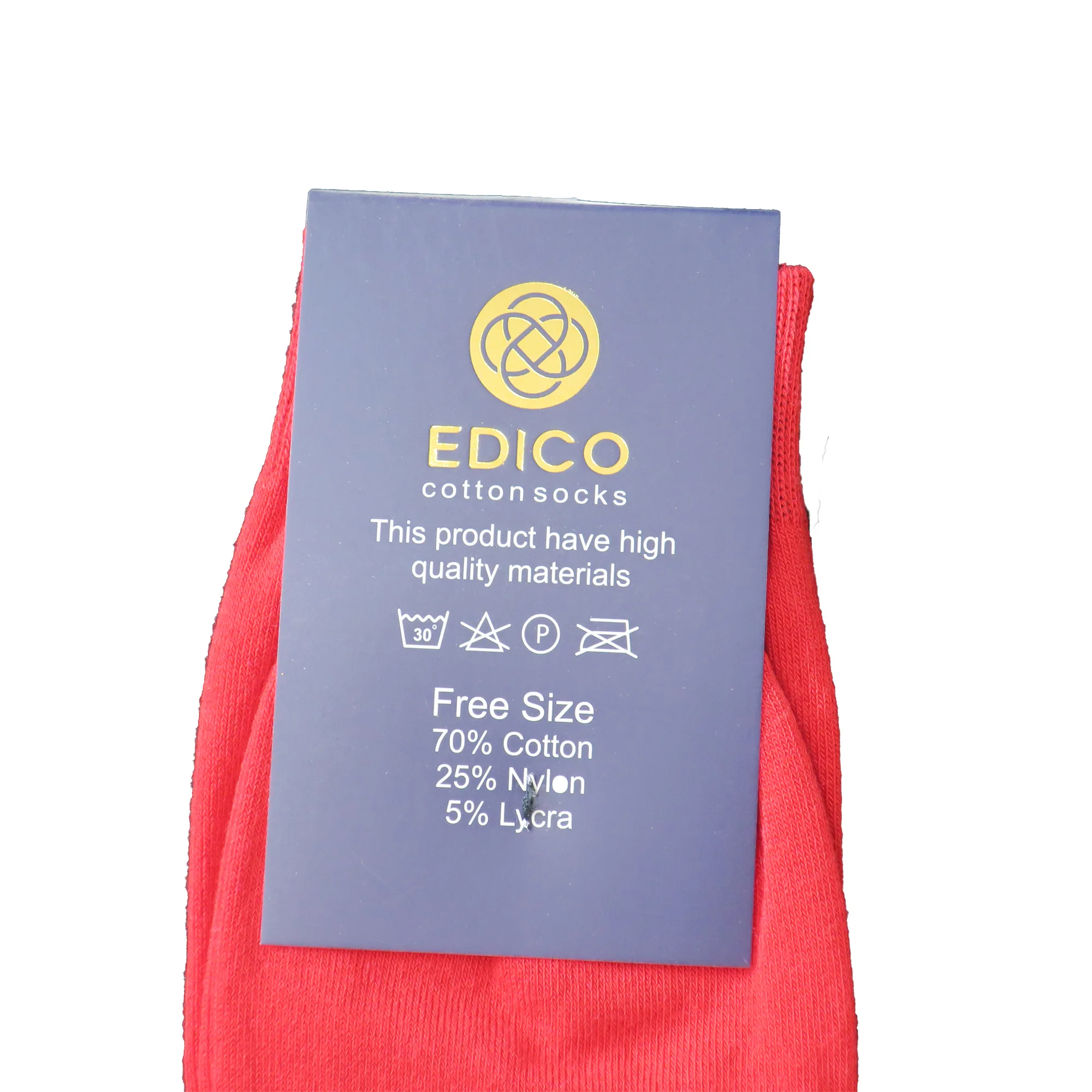 جوراب مردانه ادیکو مدل ساده مجموعه 6 عددی