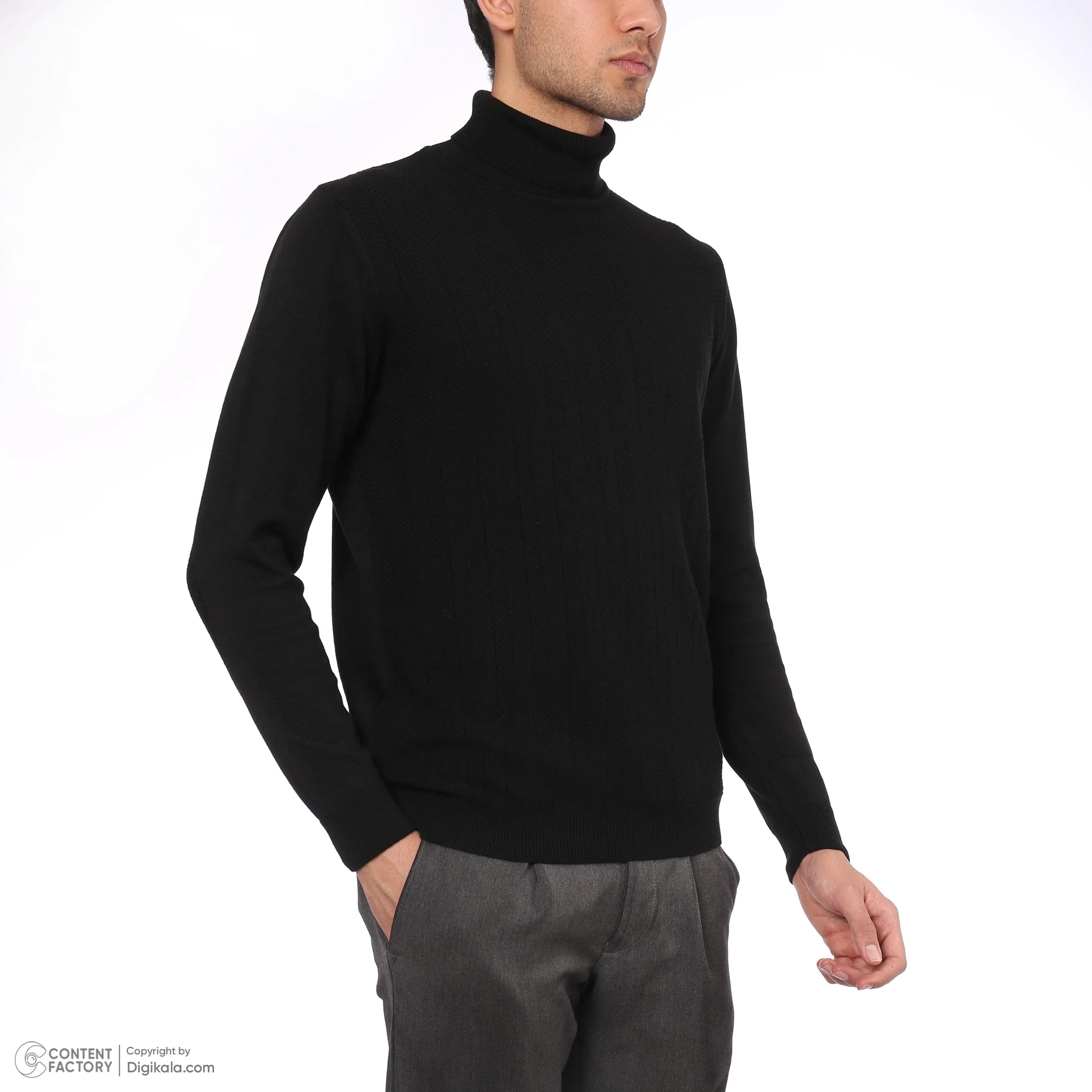 پلیور یقه اسکی مردانه دیجی استایل اسنشیال مدل a23
