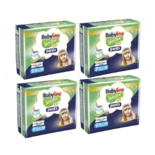 پوشک شورتی بچه بیبی لینو مدل سنسیتیو کد 7 مجموعه چهار عددی بسته 28 عددی