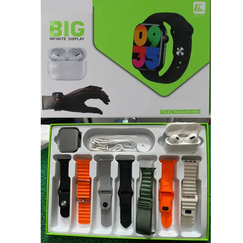 ساعت هوشمند مدل WISME-6 دارای قابلیت کنترل سطح اکسیژن خون و مکالمه از طریق بلوتوث با بند سیلیکونی به همراه هندزفری