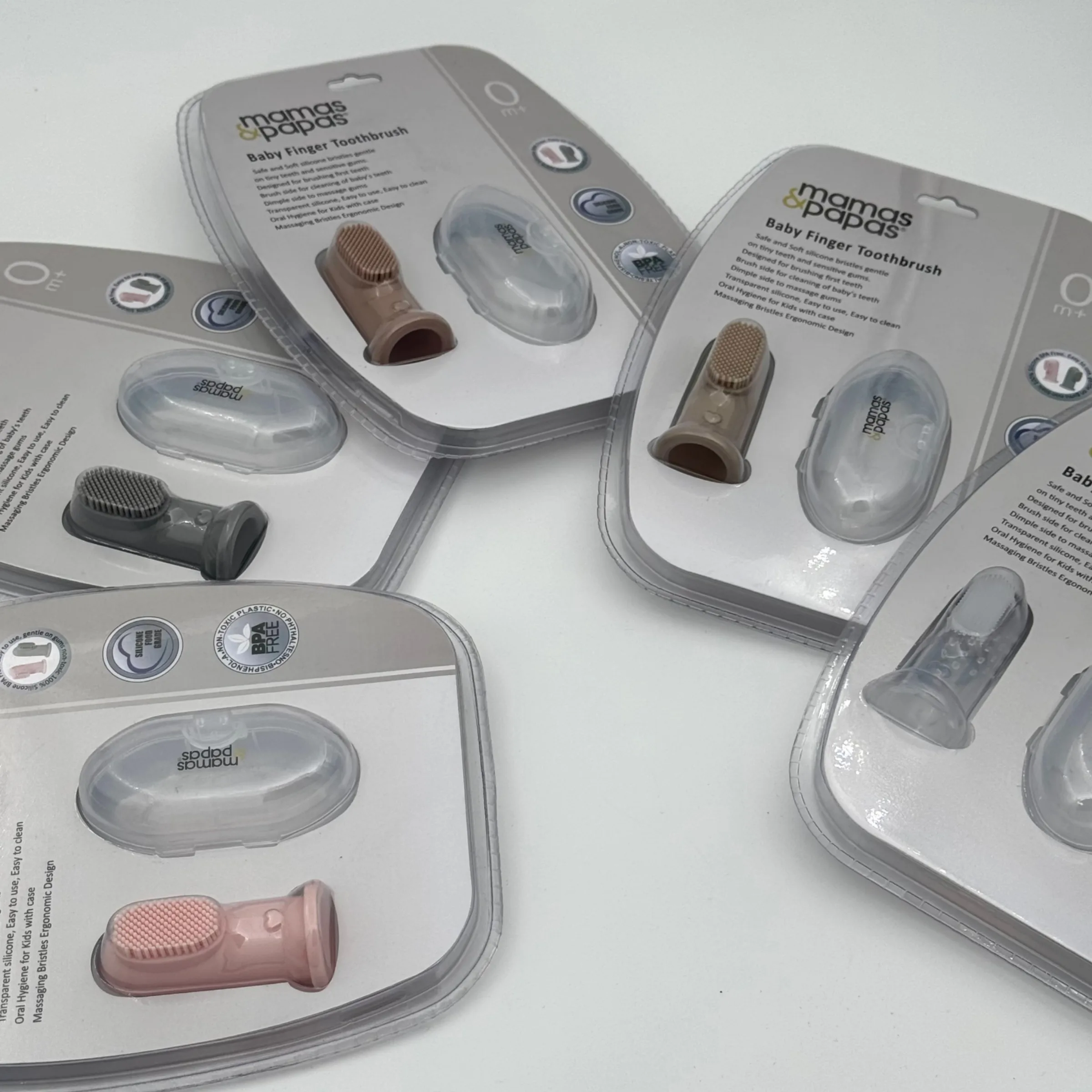 مسواک انگشتی کودک ماماس اند پاپاس مدل +0m