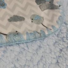 پتو نوزاد مادرکر مدل فیل و گنجشک سایز 80x80 سانتی متر