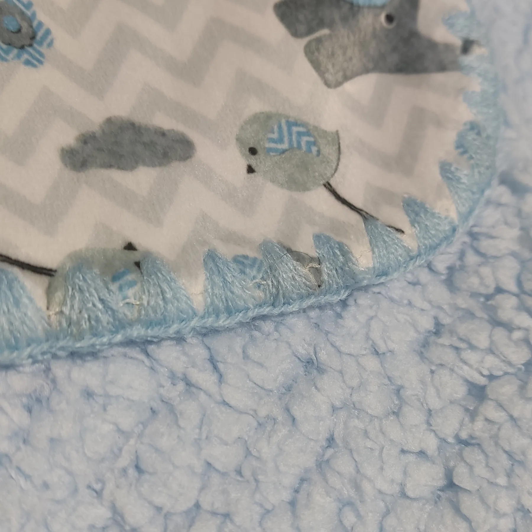 پتو نوزاد مادرکر مدل فیل و گنجشک سایز 80x80 سانتی متر