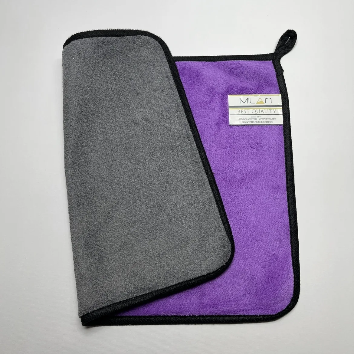 دستمال نظافت خودرو میلان مدل سوپر میکروفایبر پلاس بسته 4 عددی