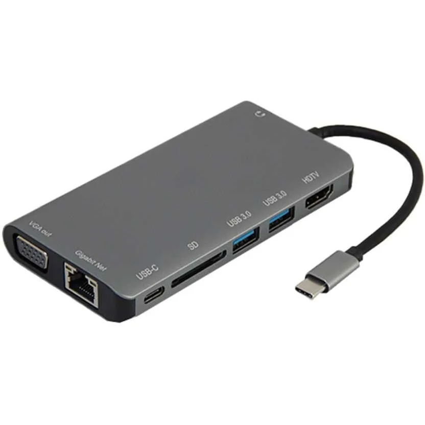 هاب داک استیشن هشت پورت USB-C مدل 9591BD