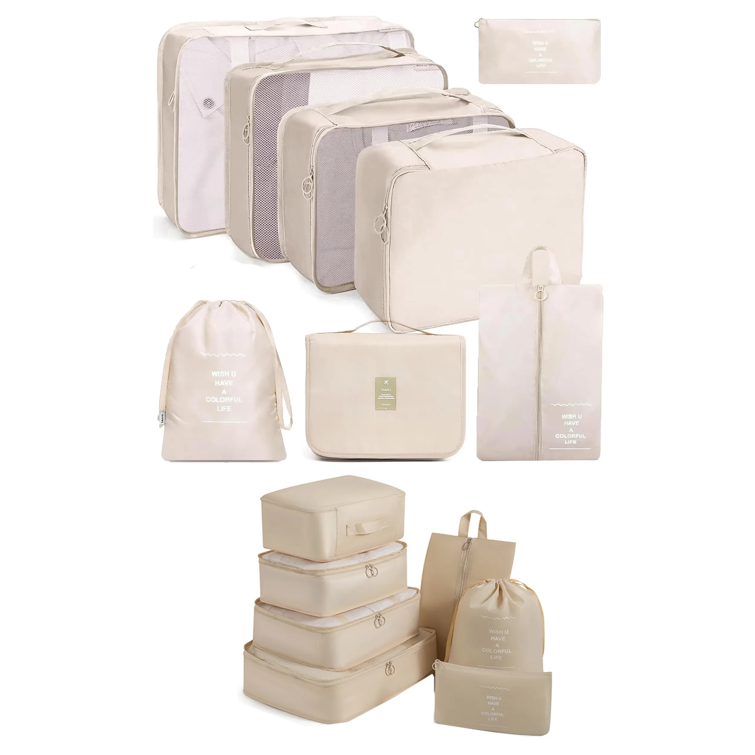 نظم دهنده ساک و چمدان کد 0043 بسته 15 عددی