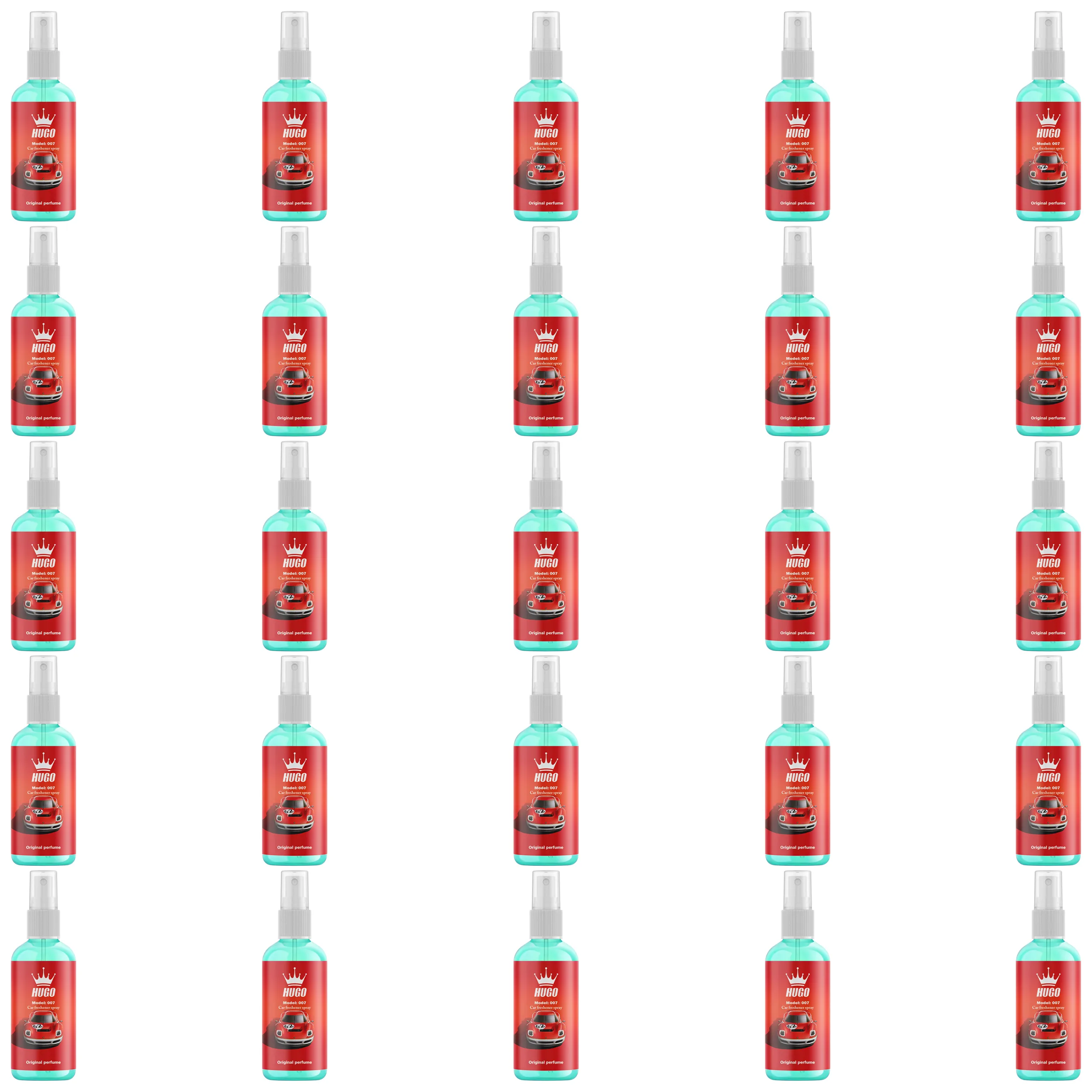 اسپری خوشبو کننده خودرو هوگو مدل 007 حجم 50 میلی لیتر بسته 25 عددی