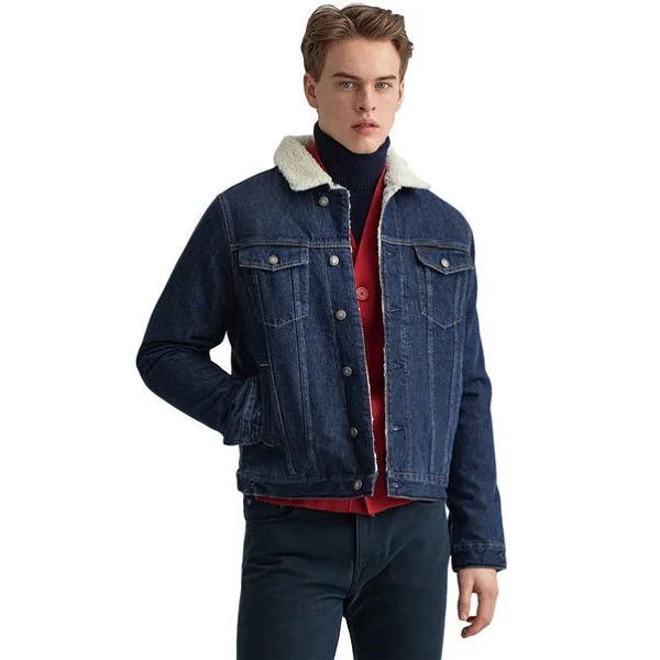 کت جین مردانه پیریمارک مدل داخل خزدار کد 84130