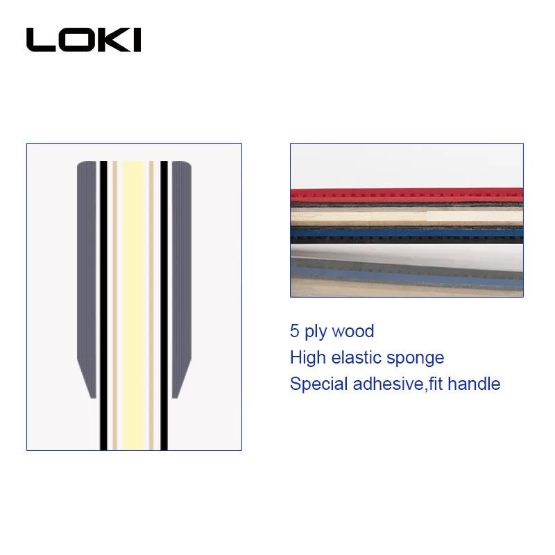 راکت پینگ پنگ لوکی مدل 2star carbon