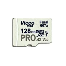 کارت حافظه microSDXC ویکومن مدل Final667x PRO کلاس A2 استاندارد UHS-II U3 سرعت 150MBs ظرفیت 128 گیگابایت