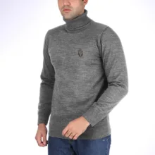 پلیور یقه اسکی مردانه تریکو پاییزان مدل PE700