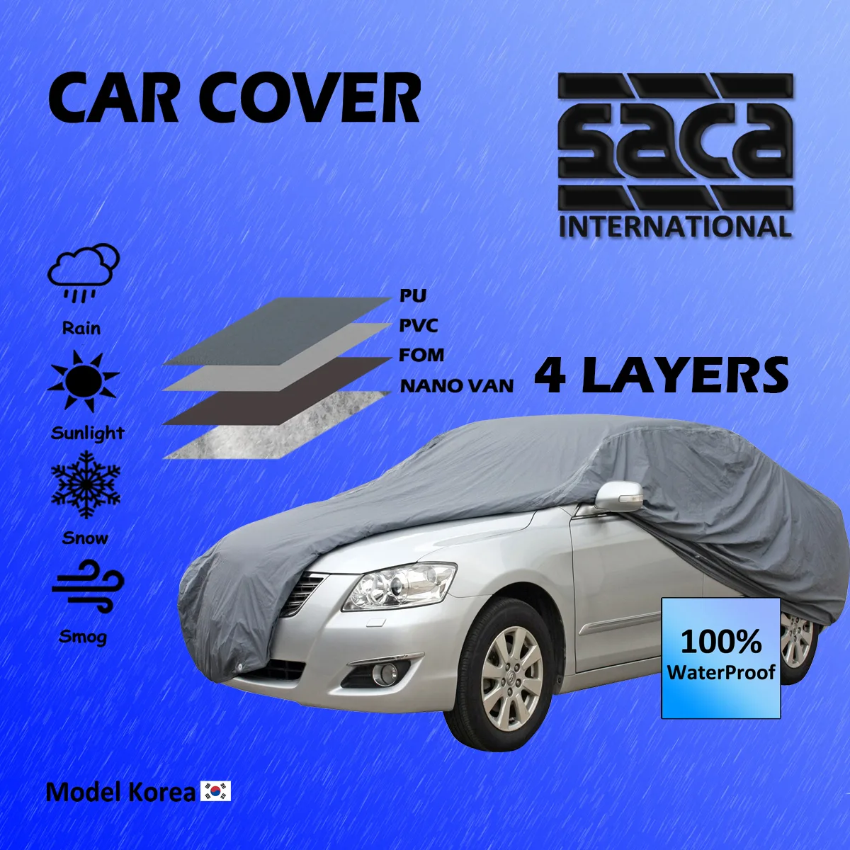 چادر خودرو ساکا مدل SOLS مناسب برای سمند