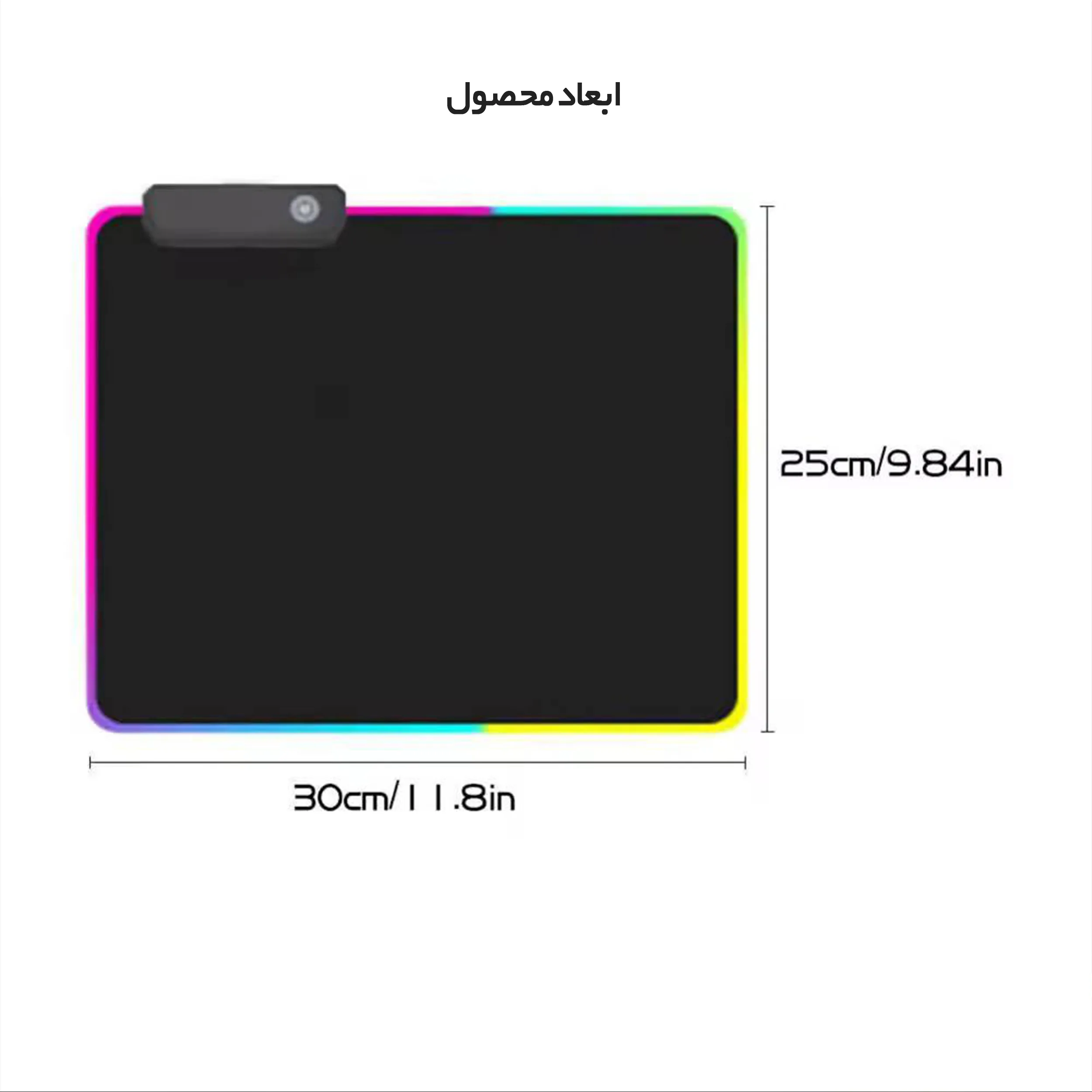 ماوس پد مخصوص بازی مدل RGB-01