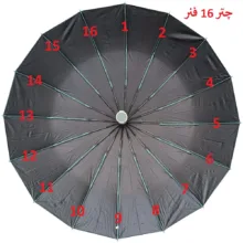 چتر 16 پره مدل سینک دوبل وان قطر 116 سانتیمتر