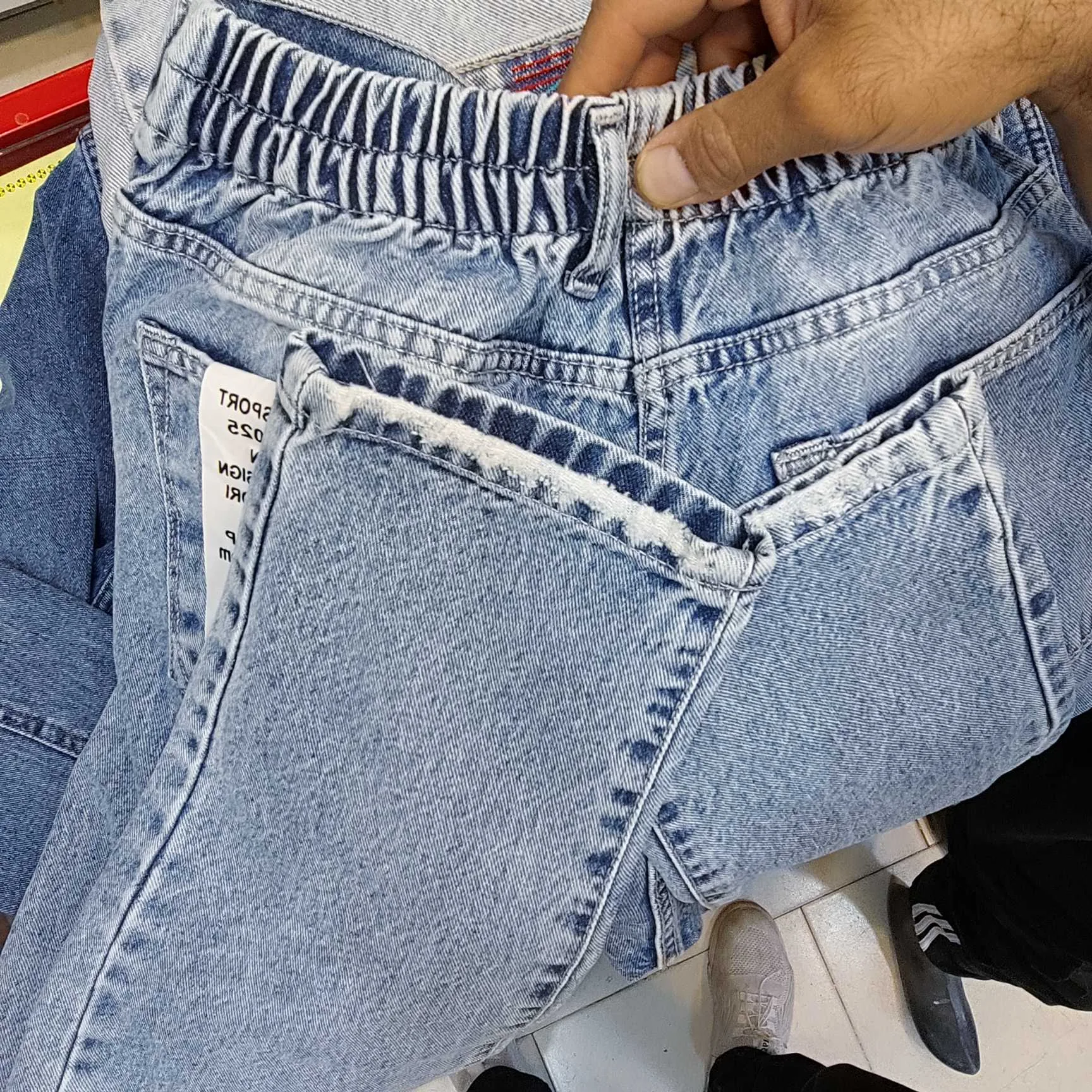 شلوار جین مام فیت مردانه مدل ar212