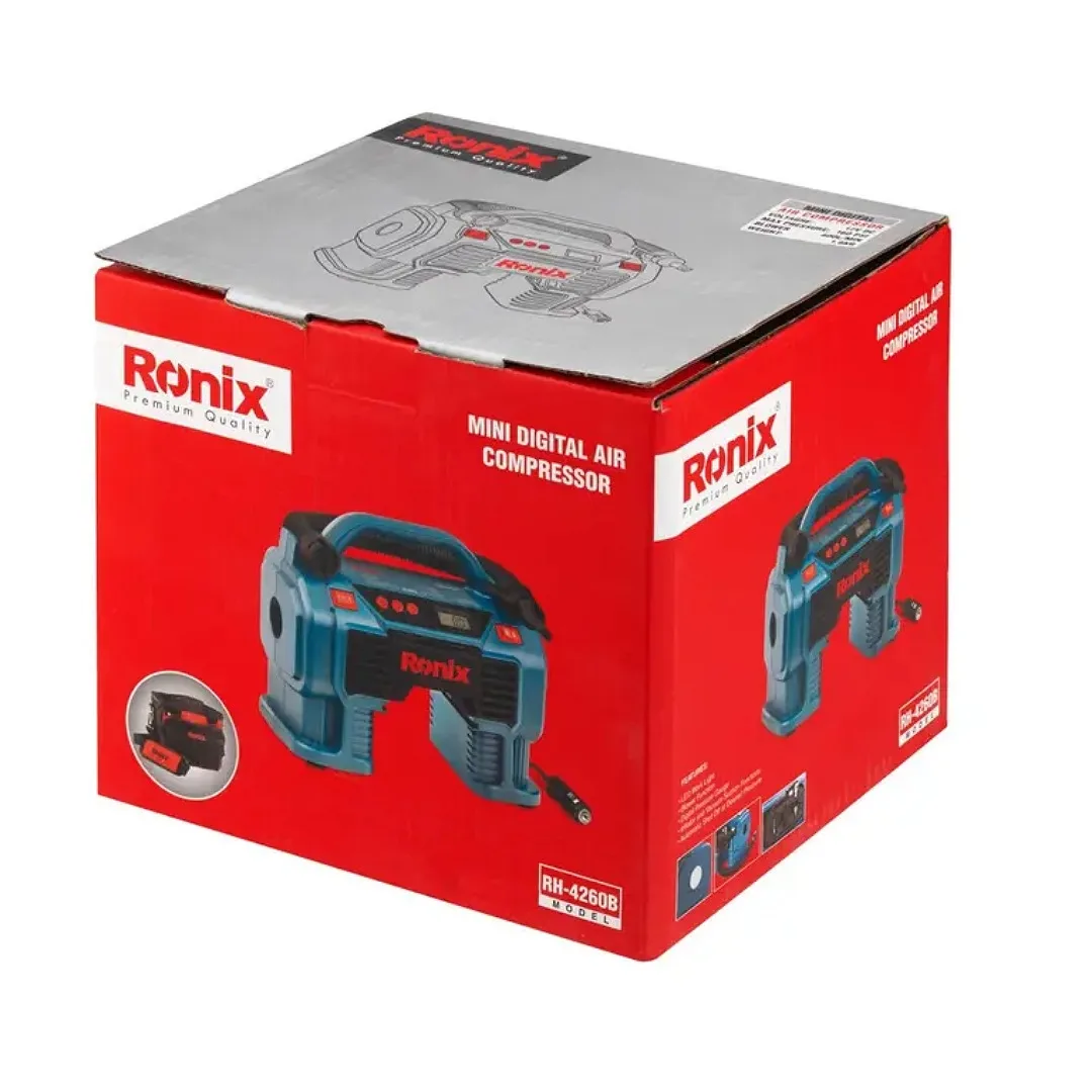کمپرسور باد سه کاره دیجیتال فندکی 12 ولت رونیکس مدل RH_4260B