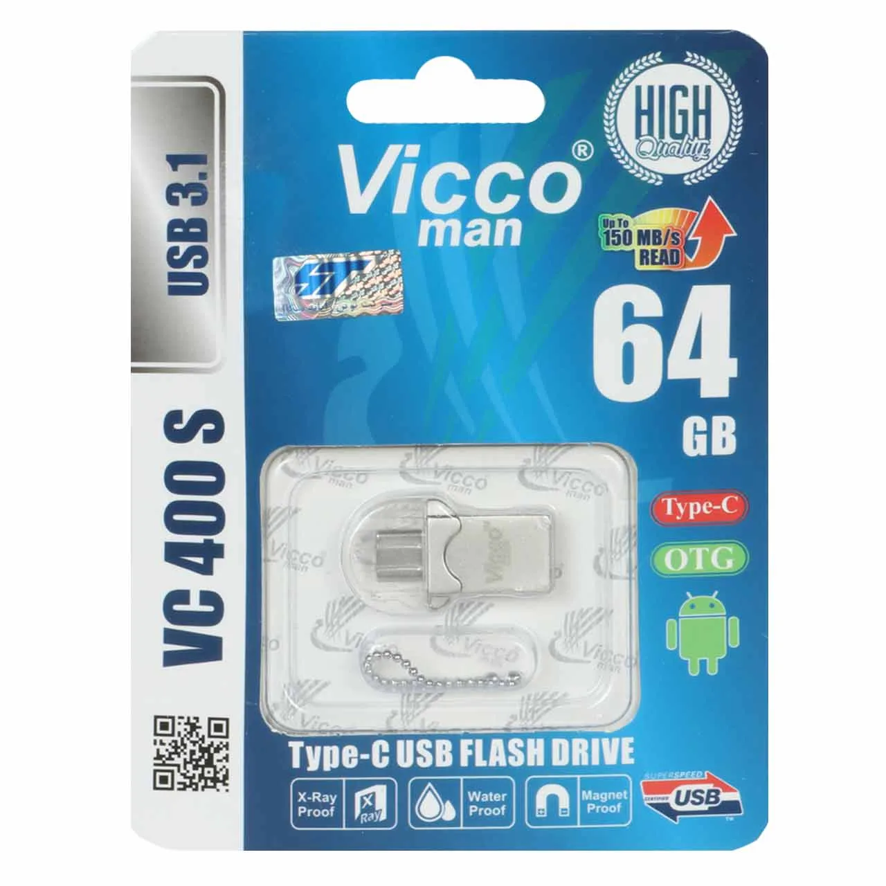 فلش مموری ویکومن مدل VC400 ظرفیت 64 گیگابایت