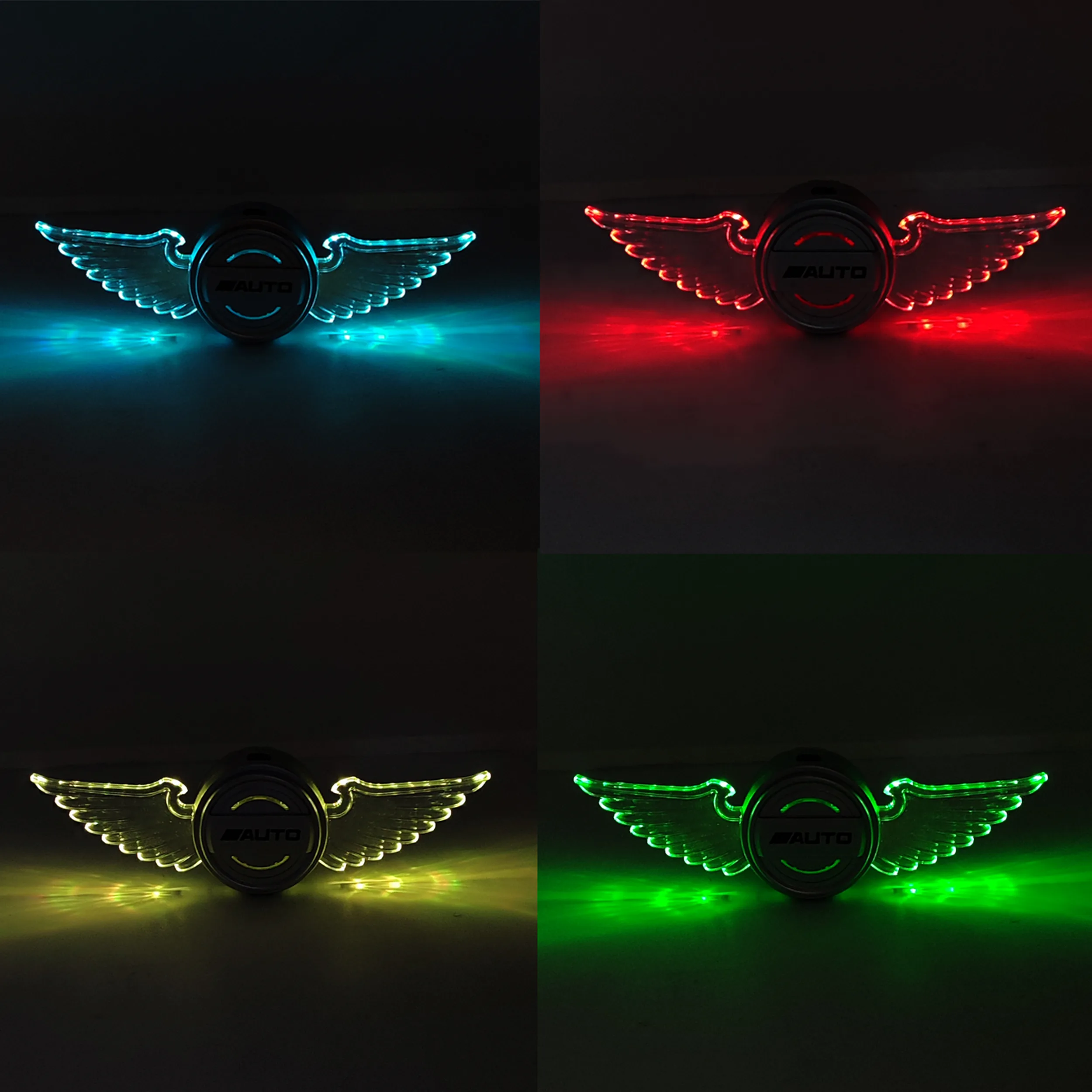 خوشبوکننده خودرو مدل چراغ دار طرح بال فرشته