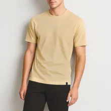 تی‌شرت آستین کوتاه مردانه پاتن جامه مدل 04M5157 رنگ کرم