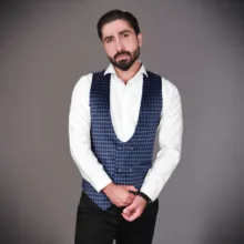 جلیقه مردانه مدل مخمل چهارخانه