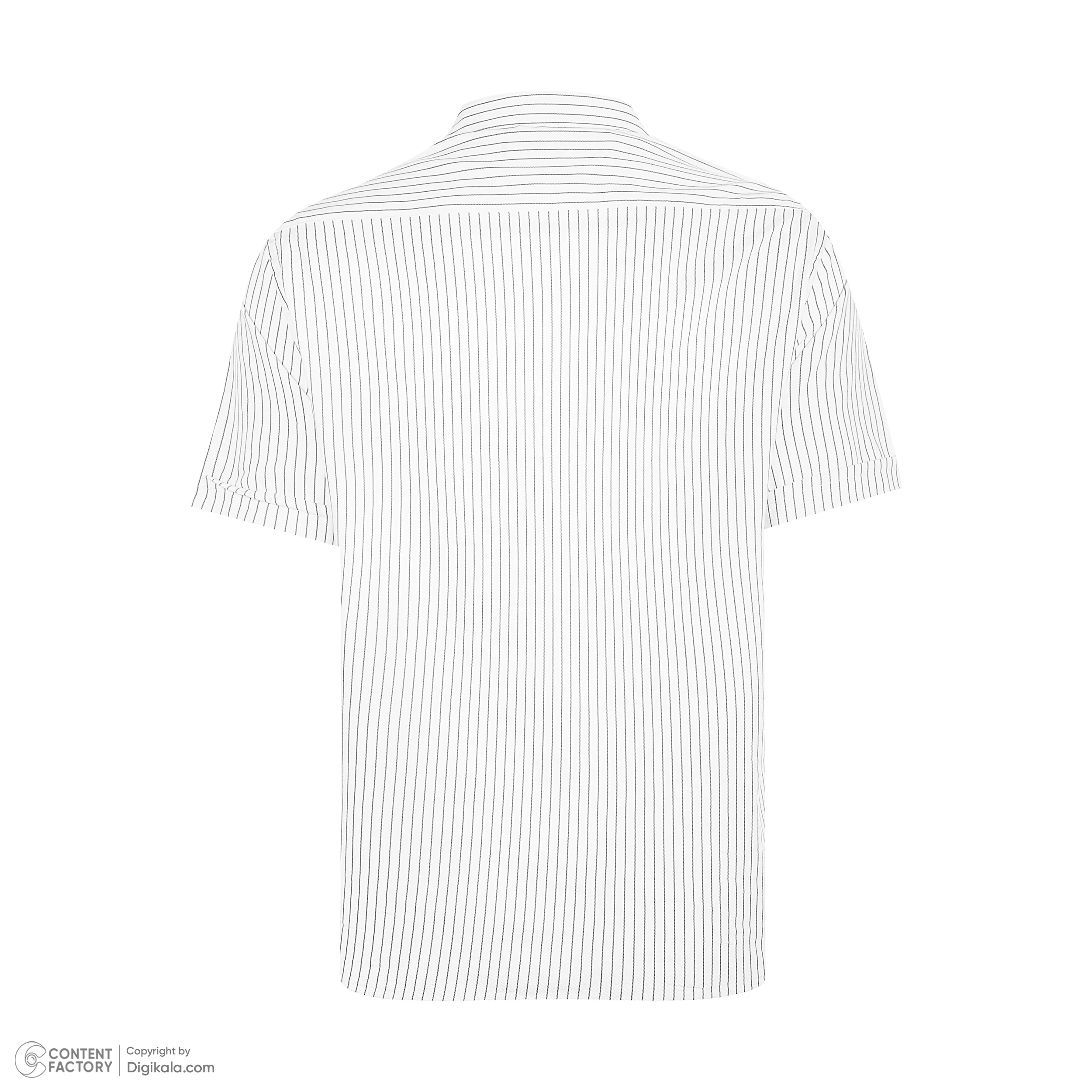 پیراهن آستین کوتاه یقه برگردان مردانه پاتن جامه مدل 03MC8028