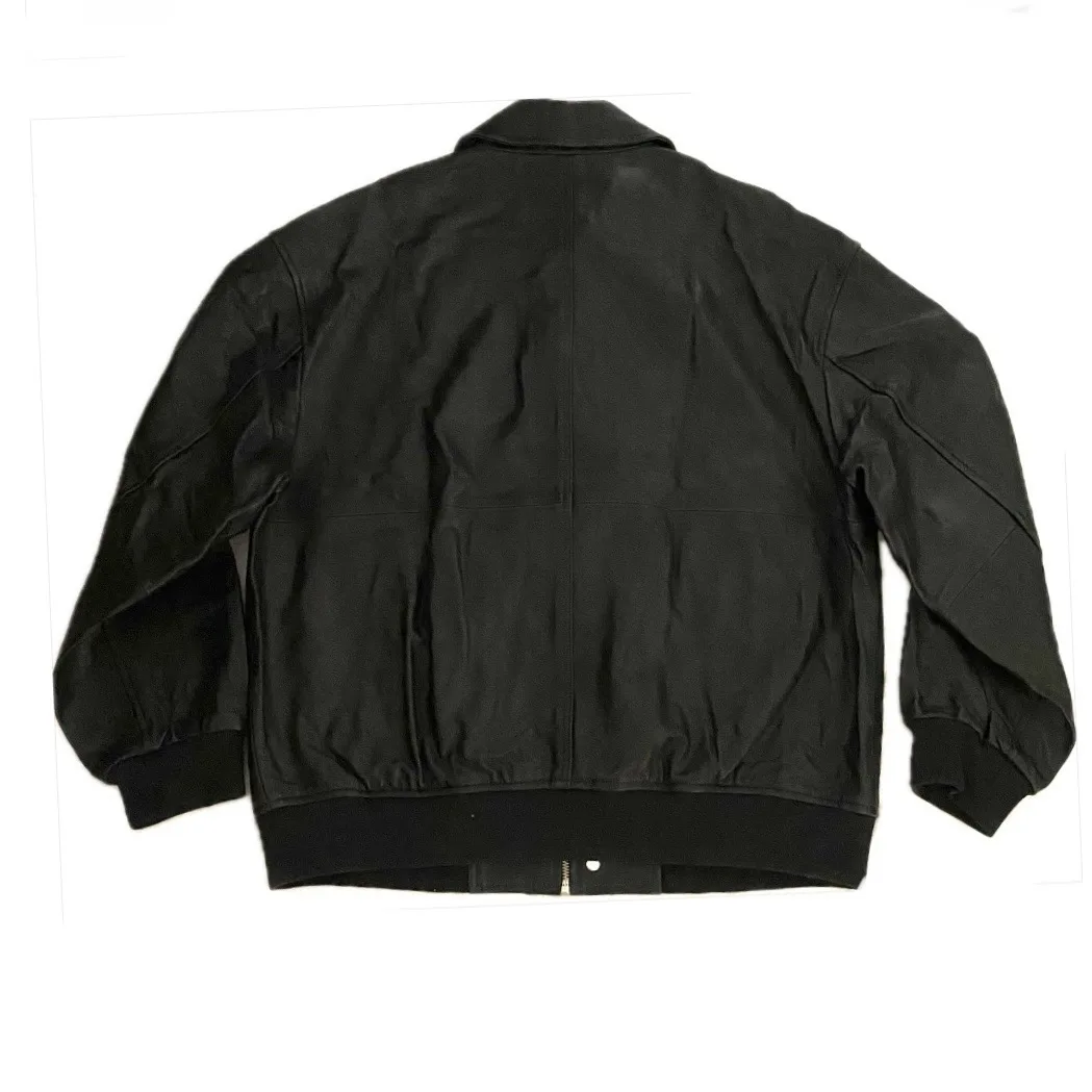 کت چرم مردانه جک اند جونز مدل JJC ALEX