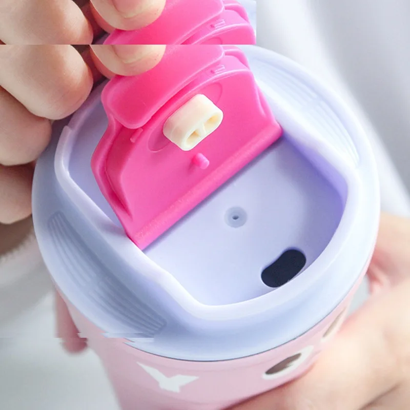 ماگ سفری مدل Happy بند عروسکی گنجایش 0.45 لیتر