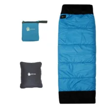 کیسه خواب یک نفره گلدن بیر مدل  MISHL به همراه زیرانداز و بالش سفری