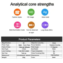 دوربین تک چشمی مدل 8X32