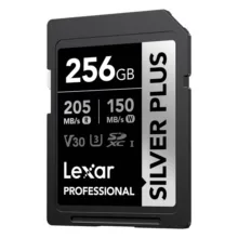 کارت حافظه SDXC لکسار مدل SILVER PLUS کلاس 10 استاندارد ظرفیت 256 گیگابایت سرعت 205MBps