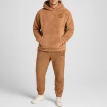 ست هودی و شلوار مردانه مدل تدی طرح G BAG