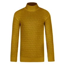 پلیور یقه اسکی مردانه کد AJ-SKI-KH