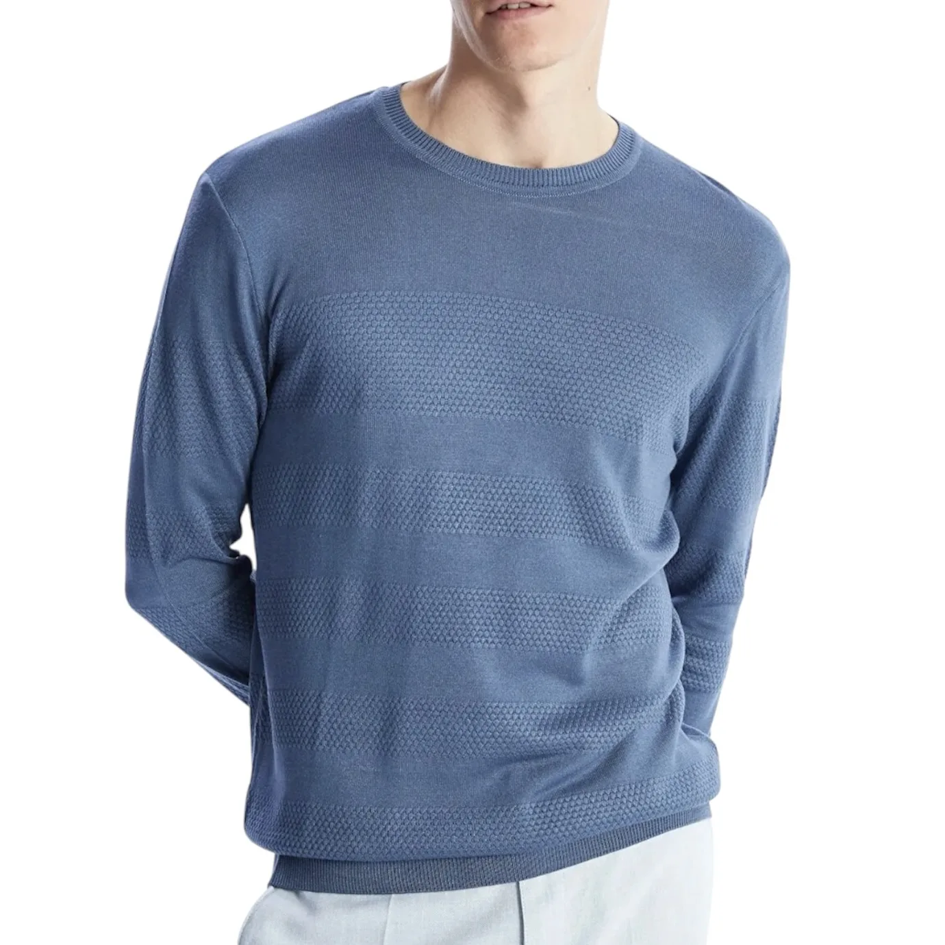 پلیور یقه گرد مردانه ال سی وایکیکی مدل سوپر تریکو سافت