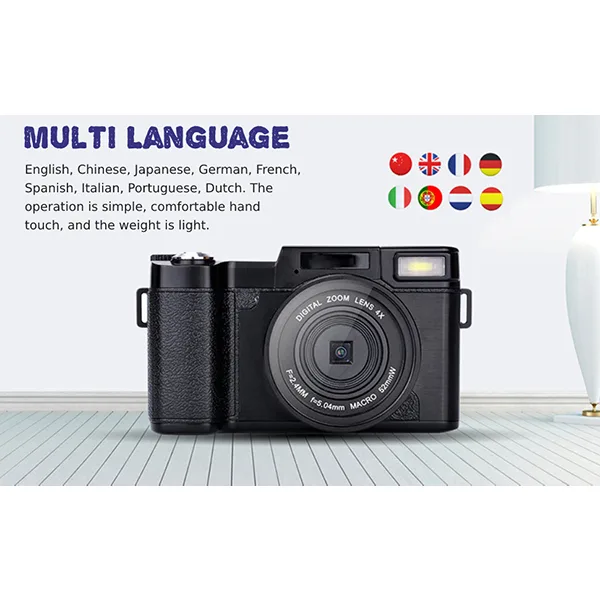 دوربین دیجیتال مدل Full HD 2.7K 30MP 4X